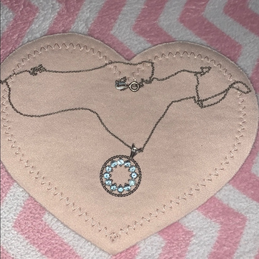 Genuine Aquamarine Stone necklace